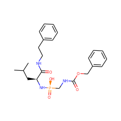 CC(C)C[C@H](N[P@](=O)(O)CNC(=O)OCc1ccccc1)C(=O)NCCc1ccccc1 ZINC000098208166