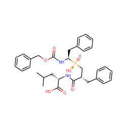 CC(C)C[C@H](NC(=O)[C@@H](Cc1ccccc1)C[P@](=O)(O)[C@H](Cc1ccccc1)NC(=O)OCc1ccccc1)C(=O)O ZINC000028761348