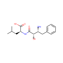 CC(C)C[C@H](NC(=O)[C@@H](O)[C@H](N)Cc1ccccc1)C(=O)O ZINC000001542895