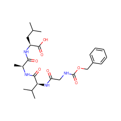 CC(C)C[C@H](NC(=O)[C@H](C)NC(=O)[C@@H](NC(=O)CNC(=O)OCc1ccccc1)C(C)C)C(=O)O ZINC000653816985