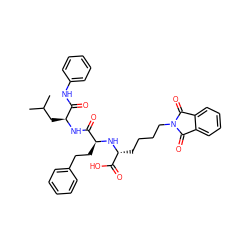 CC(C)C[C@H](NC(=O)[C@H](CCc1ccccc1)N[C@H](CCCCN1C(=O)c2ccccc2C1=O)C(=O)O)C(=O)Nc1ccccc1 ZINC000026990789