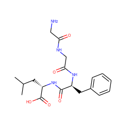 CC(C)C[C@H](NC(=O)[C@H](Cc1ccccc1)NC(=O)CNC(=O)CN)C(=O)O ZINC000003872257