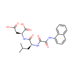 CC(C)C[C@H](NC(=O)C(=O)Nc1cccc2ccccc12)C(=O)N[C@@H](CC(=O)O)C(=O)O ZINC001772644121