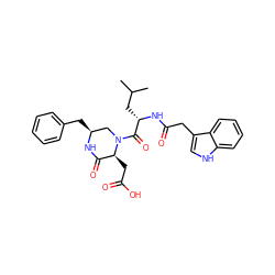 CC(C)C[C@H](NC(=O)Cc1c[nH]c2ccccc12)C(=O)N1C[C@H](Cc2ccccc2)NC(=O)[C@@H]1CC(=O)O ZINC000027996933