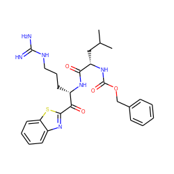 CC(C)C[C@H](NC(=O)OCc1ccccc1)C(=O)N[C@@H](CCCNC(=N)N)C(=O)c1nc2ccccc2s1 ZINC000049777184