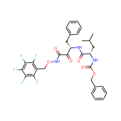 CC(C)C[C@H](NC(=O)OCc1ccccc1)C(=O)N[C@@H](Cc1ccccc1)C(=O)C(=O)NOCc1c(F)c(F)c(F)c(F)c1F ZINC000003974114