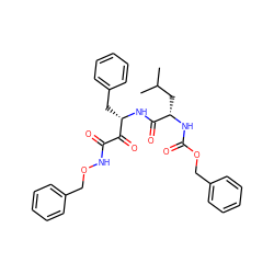 CC(C)C[C@H](NC(=O)OCc1ccccc1)C(=O)N[C@@H](Cc1ccccc1)C(=O)C(=O)NOCc1ccccc1 ZINC000003974111