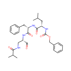 CC(C)C[C@H](NC(=O)OCc1ccccc1)C(=O)N[C@@H](Cc1ccccc1)C(=O)N[C@H](C=O)CNC(=O)C(C)C ZINC000026674128