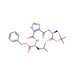 CC(C)C[C@H](NC(=O)c1[nH]cnc1C(=O)N[C@@H](C)C(=O)OC(C)(C)C)C(=O)OCc1ccccc1 ZINC000013657186