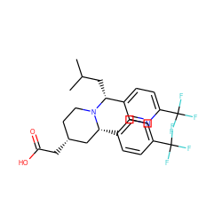 CC(C)C[C@H](c1ccc(C(F)(F)F)nc1)N1CC[C@@H](CC(=O)O)C[C@H]1c1ccc(C(F)(F)F)cc1 ZINC000045365614