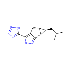 CC(C)C[C@H]1[C@@H]2c3n[nH]c(-c4nnn[nH]4)c3C[C@@H]21 ZINC000049036577