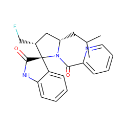 CC(C)C[C@H]1C[C@@H](CF)[C@]2(C(=O)Nc3ccccc32)N1C(=O)c1ccccn1 ZINC001772650928