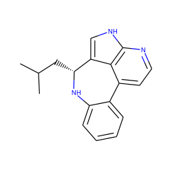 CC(C)C[C@H]1Nc2ccccc2-c2ccnc3[nH]cc1c23 ZINC000045384622