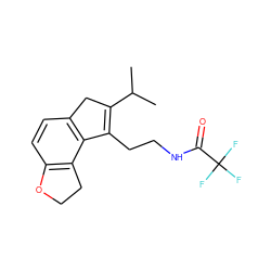 CC(C)C1=C(CCNC(=O)C(F)(F)F)c2c(ccc3c2CCO3)C1 ZINC000071317949