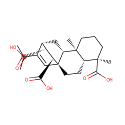 CC(C)C1=C[C@@]23CC[C@H]4[C@](C)(C(=O)O)CCC[C@]4(C)[C@H]2C[C@@H]1[C@@H](C(=O)O)[C@@H]3C(=O)O ZINC000206547093