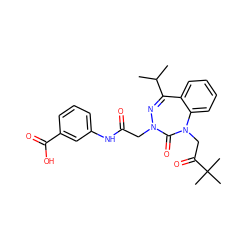 CC(C)C1=NN(CC(=O)Nc2cccc(C(=O)O)c2)C(=O)N(CC(=O)C(C)(C)C)c2ccccc21 ZINC000028655769