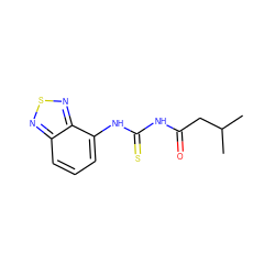 CC(C)CC(=O)NC(=S)Nc1cccc2nsnc12 ZINC000004815222