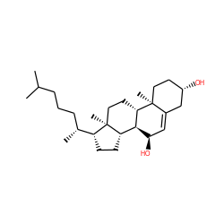 CC(C)CCC[C@@H](C)[C@H]1CC[C@H]2[C@@H]3[C@H](O)C=C4C[C@@H](O)CC[C@]4(C)[C@H]3CC[C@@]21C ZINC000004096158