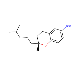 CC(C)CCC[C@]1(C)CCc2cc(N)ccc2O1 ZINC000220751467