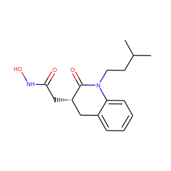 CC(C)CCN1C(=O)[C@@H](CC(=O)NO)Cc2ccccc21 ZINC000029251218