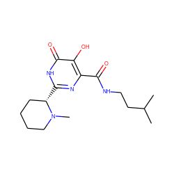 CC(C)CCNC(=O)c1nc([C@H]2CCCCN2C)[nH]c(=O)c1O ZINC000473087914