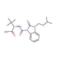 CC(C)CCn1c(=O)n(C(=O)N[C@H](C(N)=O)C(C)(C)C)c2ccccc21 ZINC000040425441