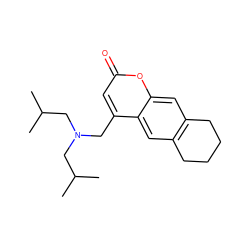 CC(C)CN(Cc1cc(=O)oc2cc3c(cc12)CCCC3)CC(C)C ZINC000002212220