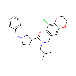 CC(C)CN(Cc1cc(Cl)c2c(c1)OCCO2)C(=O)[C@@H]1CCN(Cc2ccccc2)C1 ZINC000114097253