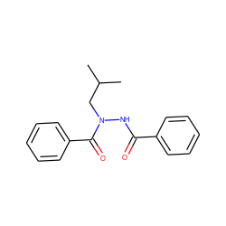 CC(C)CN(NC(=O)c1ccccc1)C(=O)c1ccccc1 ZINC000103186065