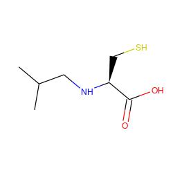 CC(C)CN[C@@H](CS)C(=O)O ZINC000013472441