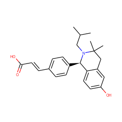 CC(C)CN1[C@H](c2ccc(/C=C/C(=O)O)cc2)c2ccc(O)cc2CC1(C)C ZINC000653746455