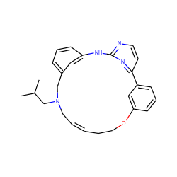 CC(C)CN1C/C=C/CCOc2cccc(c2)-c2ccnc(n2)Nc2cccc(c2)C1 ZINC000082155745