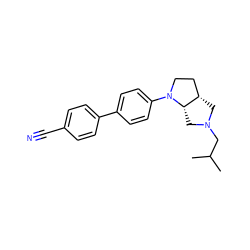 CC(C)CN1C[C@H]2CCN(c3ccc(-c4ccc(C#N)cc4)cc3)[C@H]2C1 ZINC000062178528