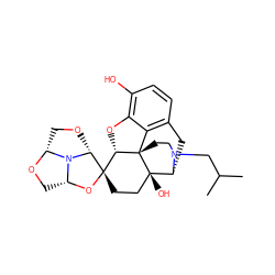 CC(C)CN1CC[C@]23c4c5ccc(O)c4O[C@H]2[C@]2(CC[C@@]3(O)[C@H]1C5)O[C@@H]1CO[C@@H]3CO[C@H]2N31 ZINC000095561096
