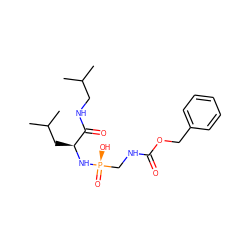 CC(C)CNC(=O)[C@H](CC(C)C)N[P@](=O)(O)CNC(=O)OCc1ccccc1 ZINC000098208163