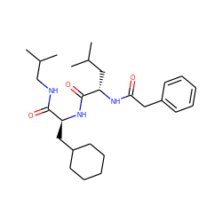 CC(C)CNC(=O)[C@H](CC1CCCCC1)NC(=O)[C@H](CC(C)C)NC(=O)Cc1ccccc1 ZINC000029556154