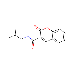 CC(C)CNC(=O)c1cc2ccccc2oc1=O ZINC000000341401