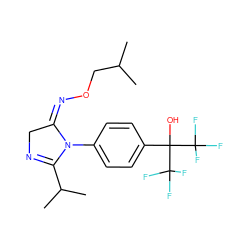 CC(C)CO/N=C1/CN=C(C(C)C)N1c1ccc(C(O)(C(F)(F)F)C(F)(F)F)cc1 ZINC000028567963