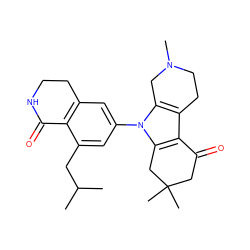 CC(C)Cc1cc(-n2c3c(c4c2CC(C)(C)CC4=O)CCN(C)C3)cc2c1C(=O)NCC2 ZINC000098208883