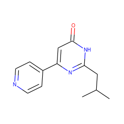 CC(C)Cc1nc(-c2ccncc2)cc(=O)[nH]1 ZINC000103245677