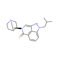 CC(C)Cn1[nH]c2cn([C@@H]3CN4CCC3CC4)c(=O)c3cccc1c23 ZINC000169724406