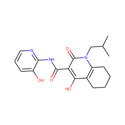 CC(C)Cn1c2c(c(O)c(C(=O)Nc3ncccc3O)c1=O)CCCC2 ZINC000004093313