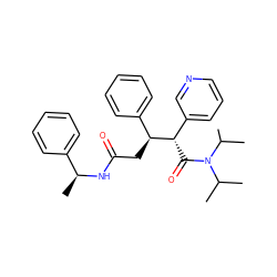 CC(C)N(C(=O)[C@@H](c1cccnc1)[C@@H](CC(=O)N[C@@H](C)c1ccccc1)c1ccccc1)C(C)C ZINC000034987280