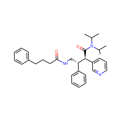 CC(C)N(C(=O)[C@@H](c1cccnc1)[C@@H](CNC(=O)CCCc1ccccc1)c1ccccc1)C(C)C ZINC000034986588