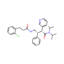 CC(C)N(C(=O)[C@@H](c1cccnc1)[C@@H](CNC(=O)CCc1ccccc1Cl)c1ccccc1)C(C)C ZINC000034986920