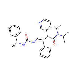 CC(C)N(C(=O)[C@@H](c1cccnc1)[C@@H](CNC(=O)N[C@H](C)c1ccccc1)c1ccccc1)C(C)C ZINC000034987056