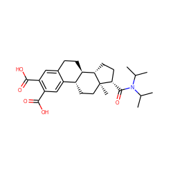 CC(C)N(C(=O)[C@H]1CC[C@H]2[C@@H]3CCc4cc(C(=O)O)c(C(=O)O)cc4[C@H]3CC[C@]12C)C(C)C ZINC000066262409