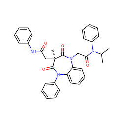 CC(C)N(C(=O)CN1C(=O)[C@](C)(CC(=O)Nc2ccccc2)C(=O)N(c2ccccc2)c2ccccc21)c1ccccc1 ZINC000001485766