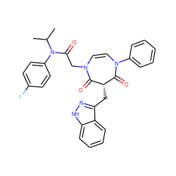 CC(C)N(C(=O)CN1C=CN(c2ccccc2)C(=O)[C@H](Cc2n[nH]c3ccccc23)C1=O)c1ccc(F)cc1 ZINC000045358332