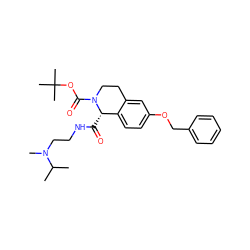 CC(C)N(C)CCNC(=O)[C@H]1c2ccc(OCc3ccccc3)cc2CCN1C(=O)OC(C)(C)C ZINC000028343933